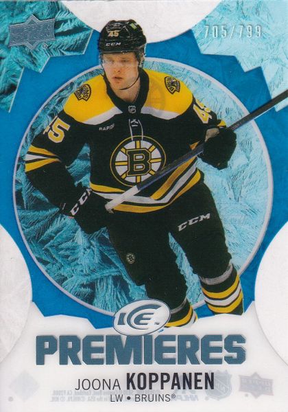 insert RC karta JOONA KOPPANEN 23-24 UD Ice Premieres Blue /799